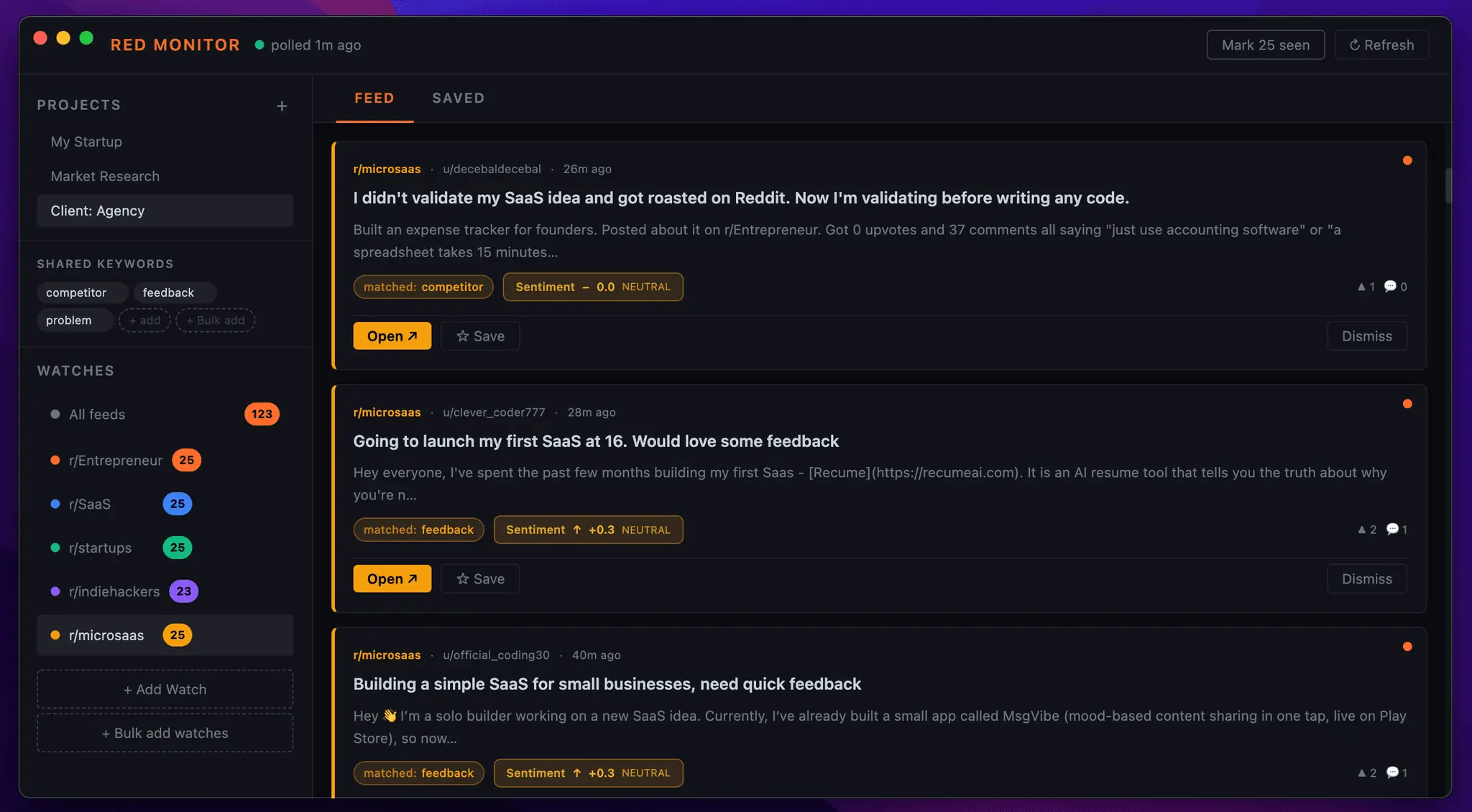Screenshot 2 of Red Monitor