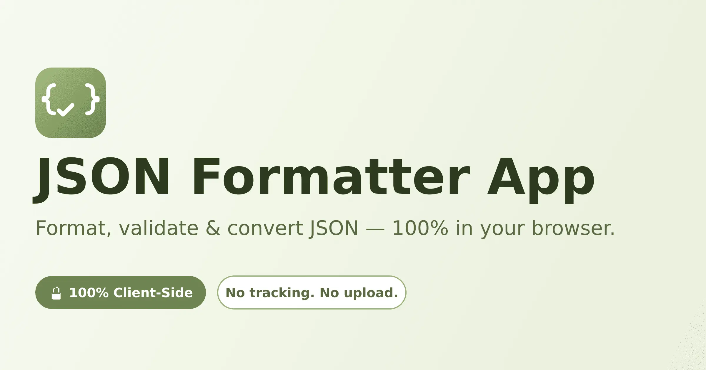Screenshot 1 of JSON Formatter App