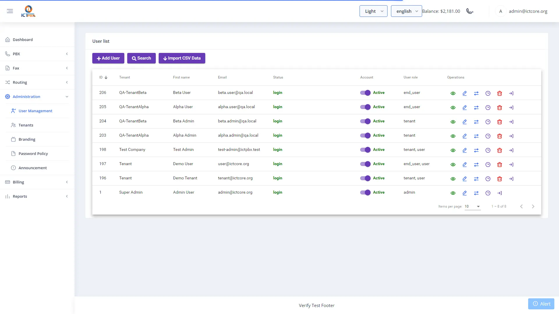 Screenshot 4 of ICTPBX