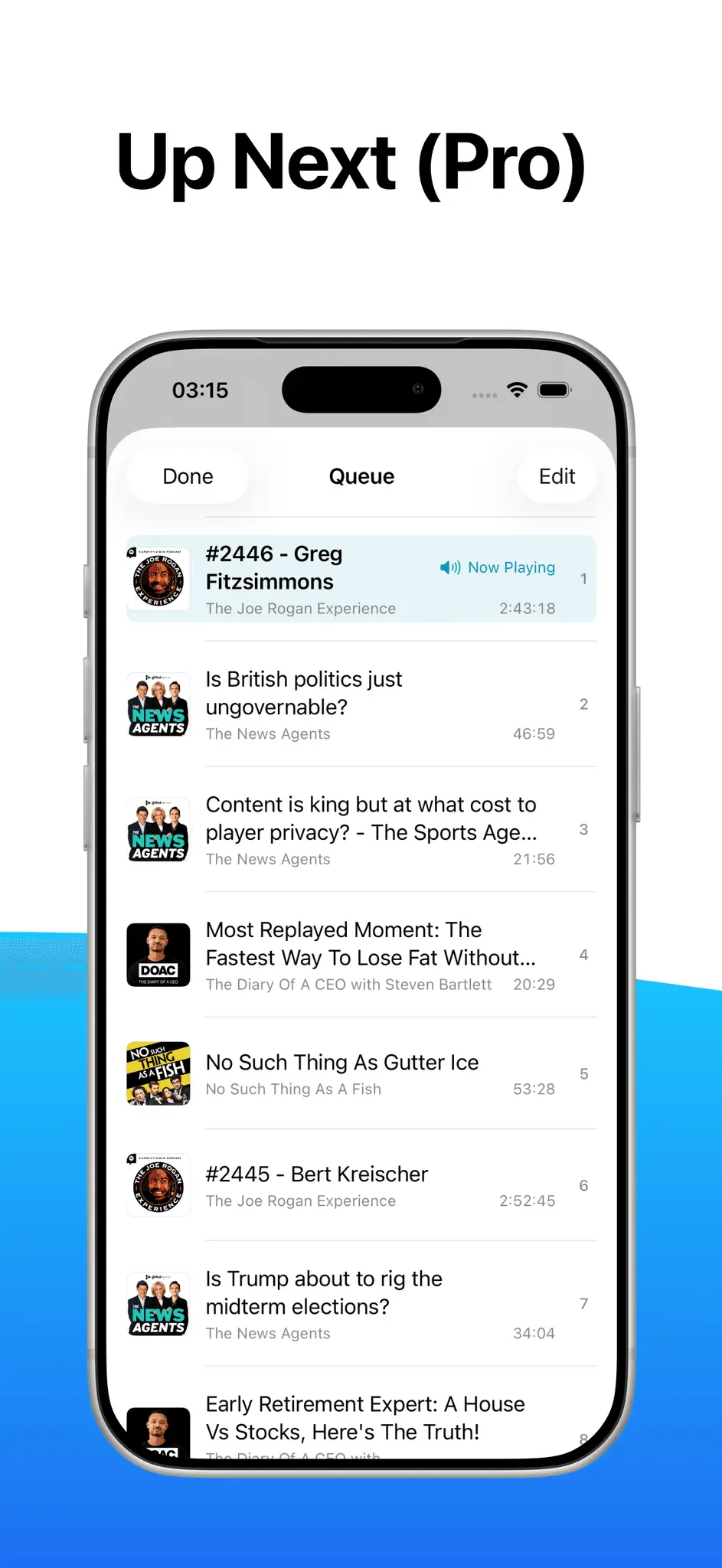 Screenshot 1 of FluidCast - Podcast Player