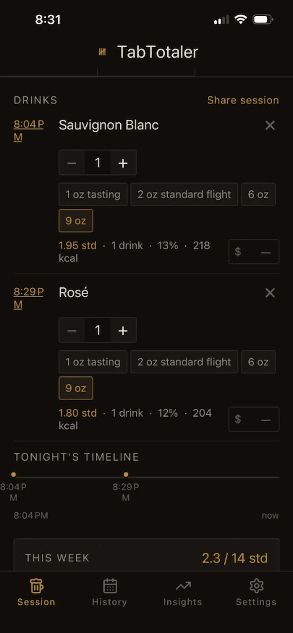 Screenshot 3 of TabTotaler