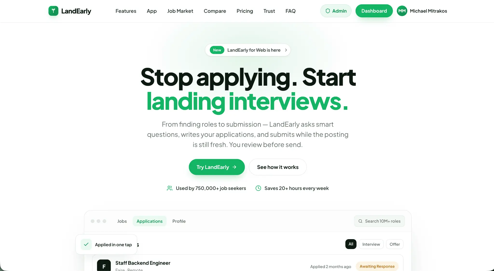 Screenshot 1 of LandEarly