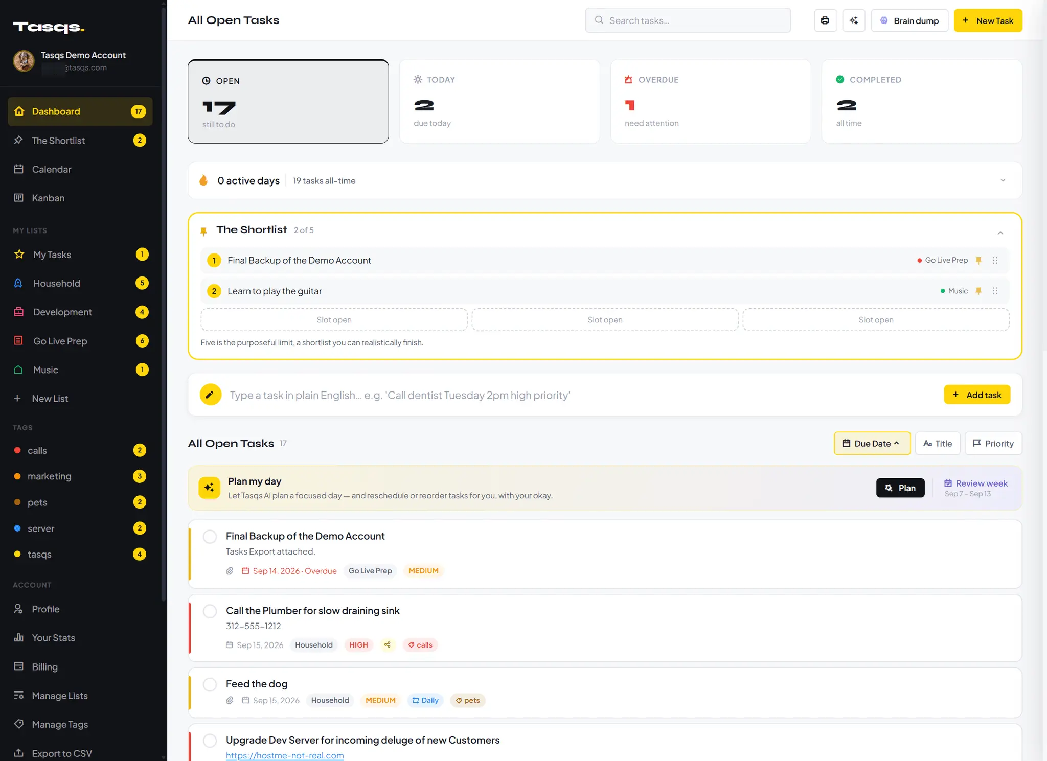 Screenshot 1 of Tasqs