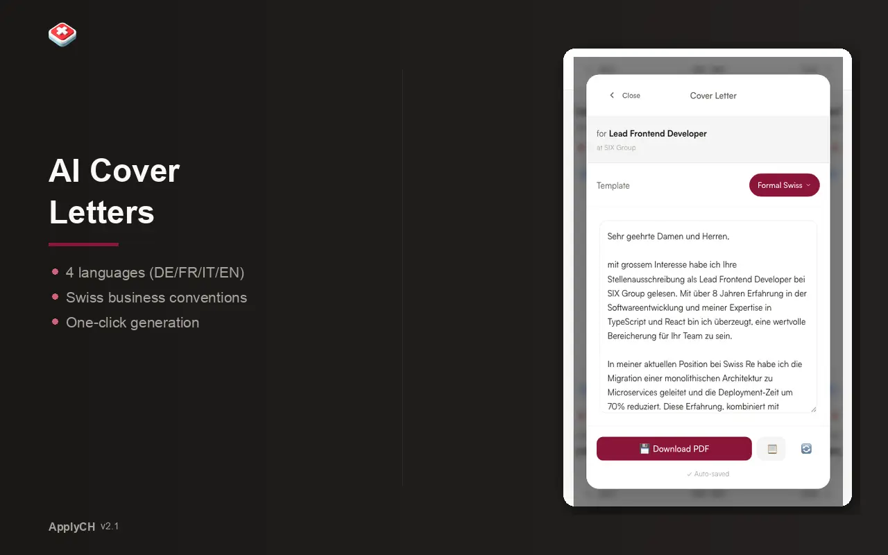 Screenshot 3 of ApplyCH