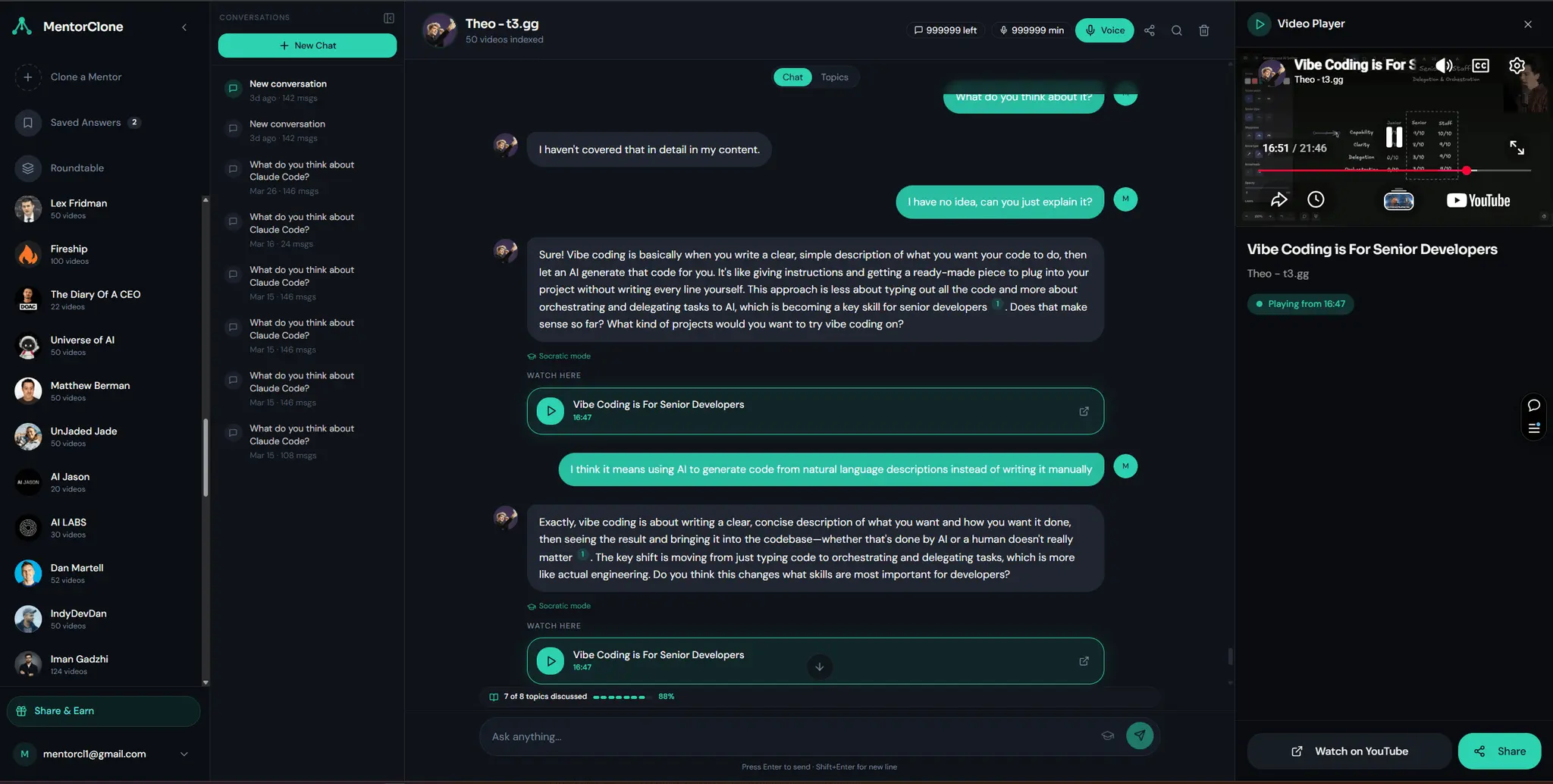 Screenshot 3 of MentorClone