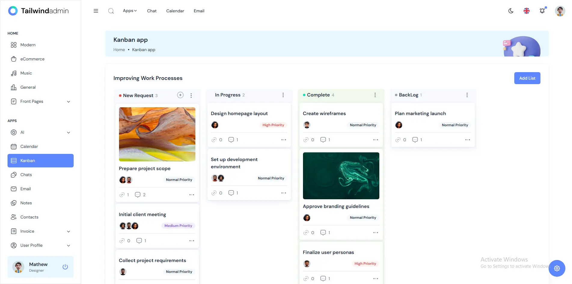 Screenshot 5 of Tailwindadmin