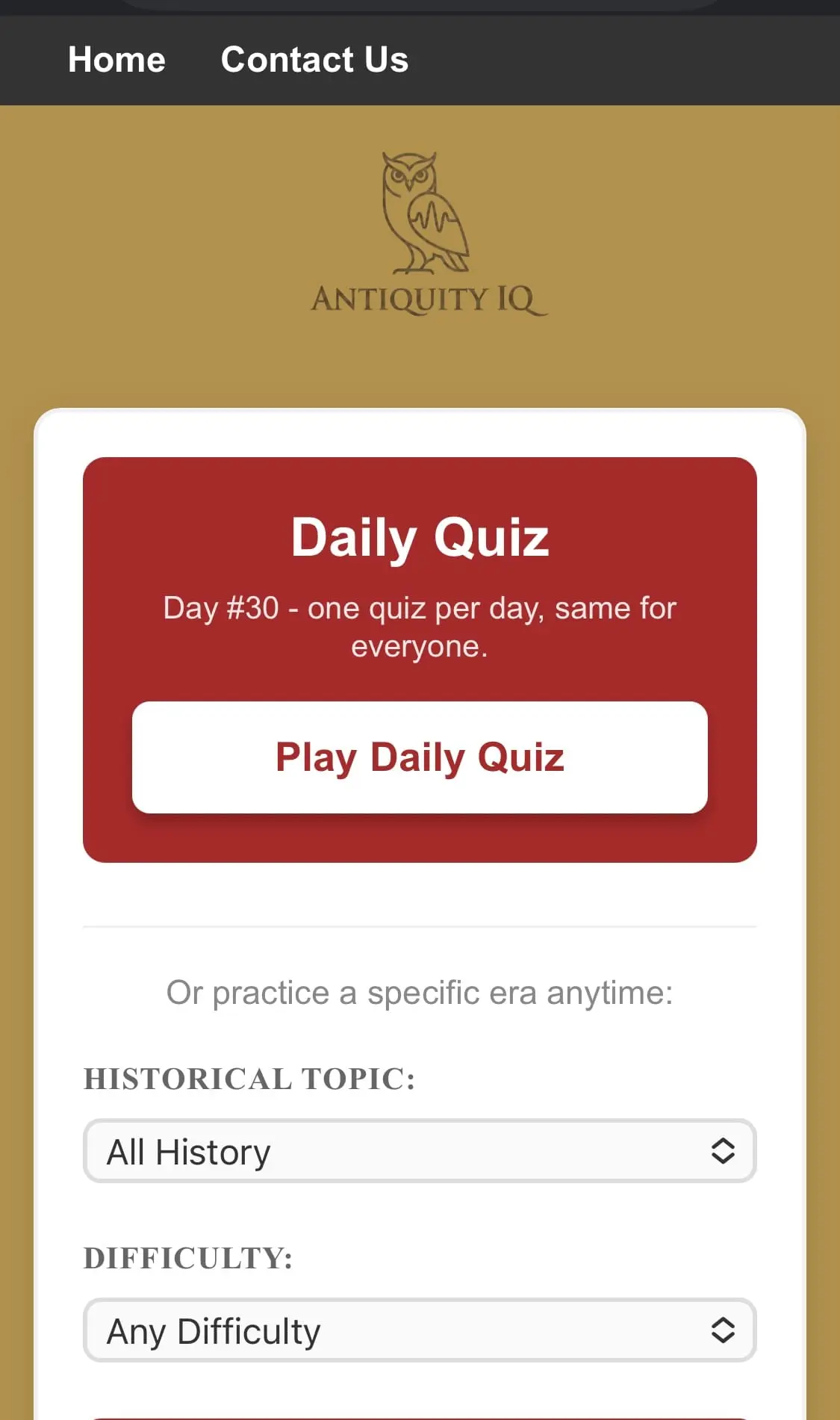 Screenshot 1 of Antiquity IQ