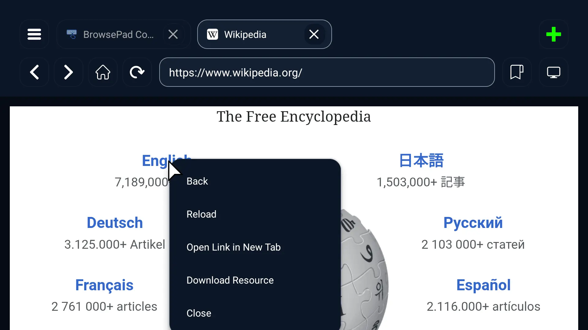 Screenshot 5 of BrowsePad