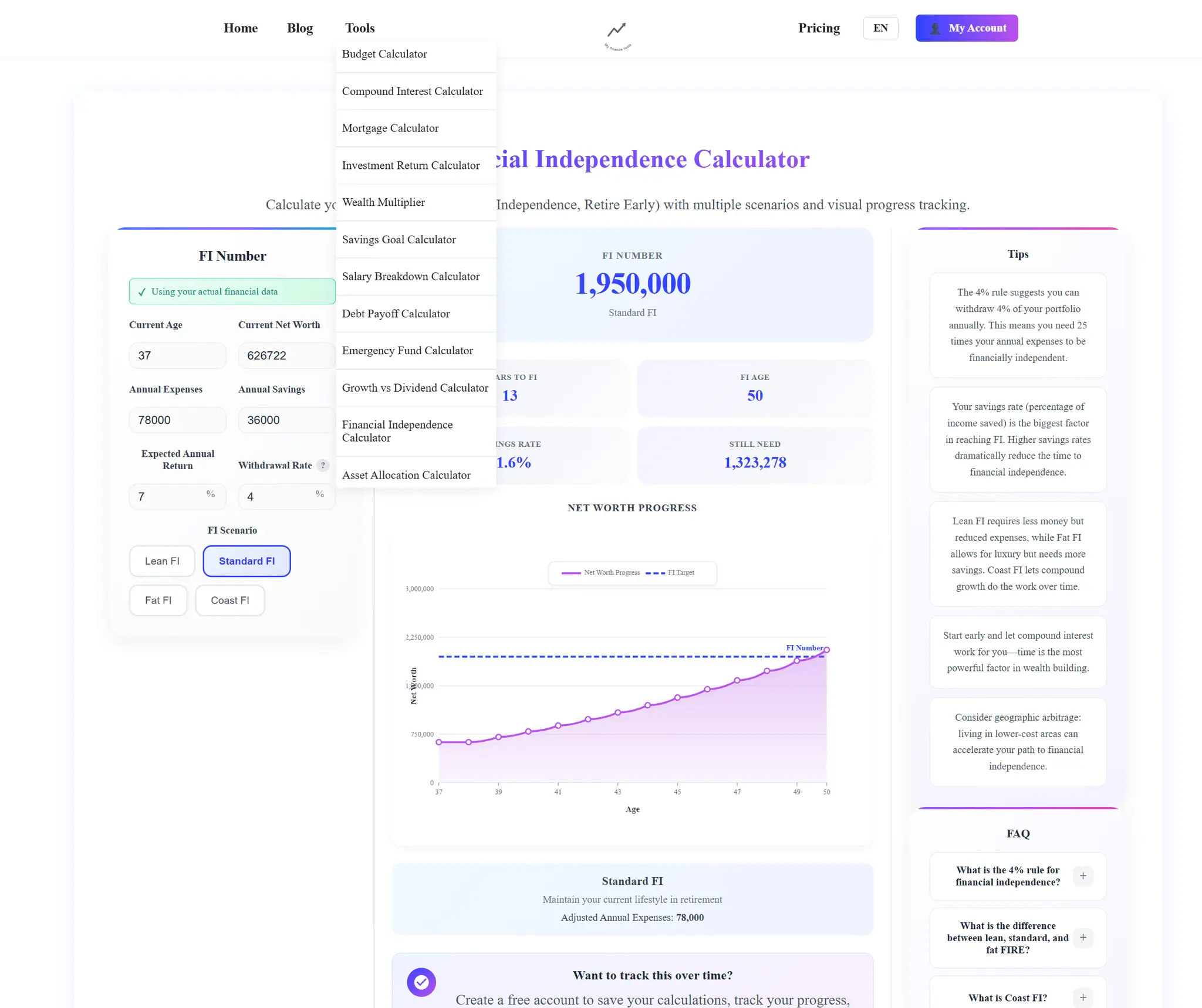 Screenshot 7 of MyFinanceTools