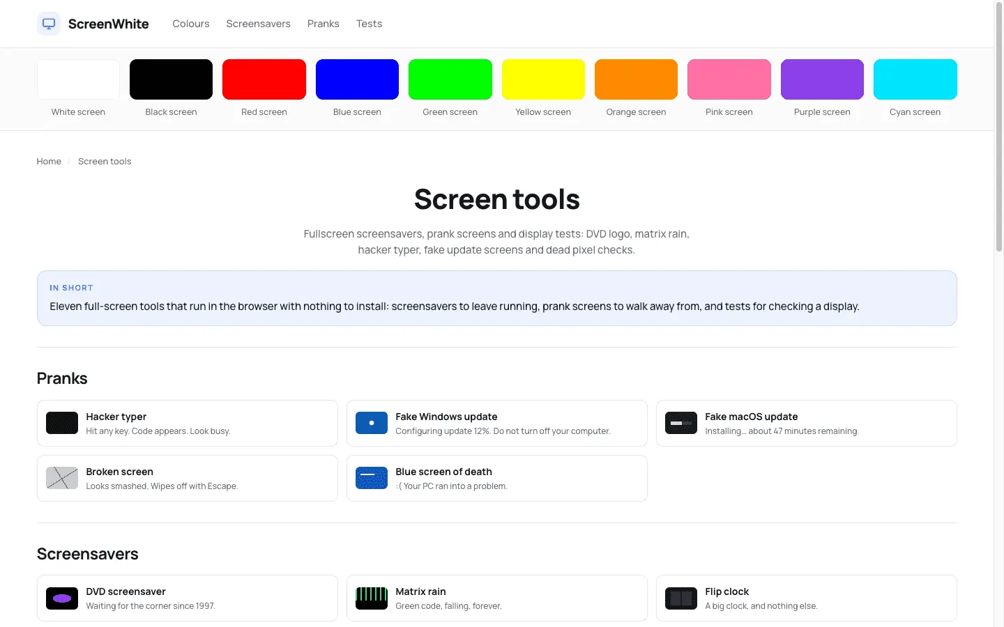 Screenshot 4 of ScreenWhite