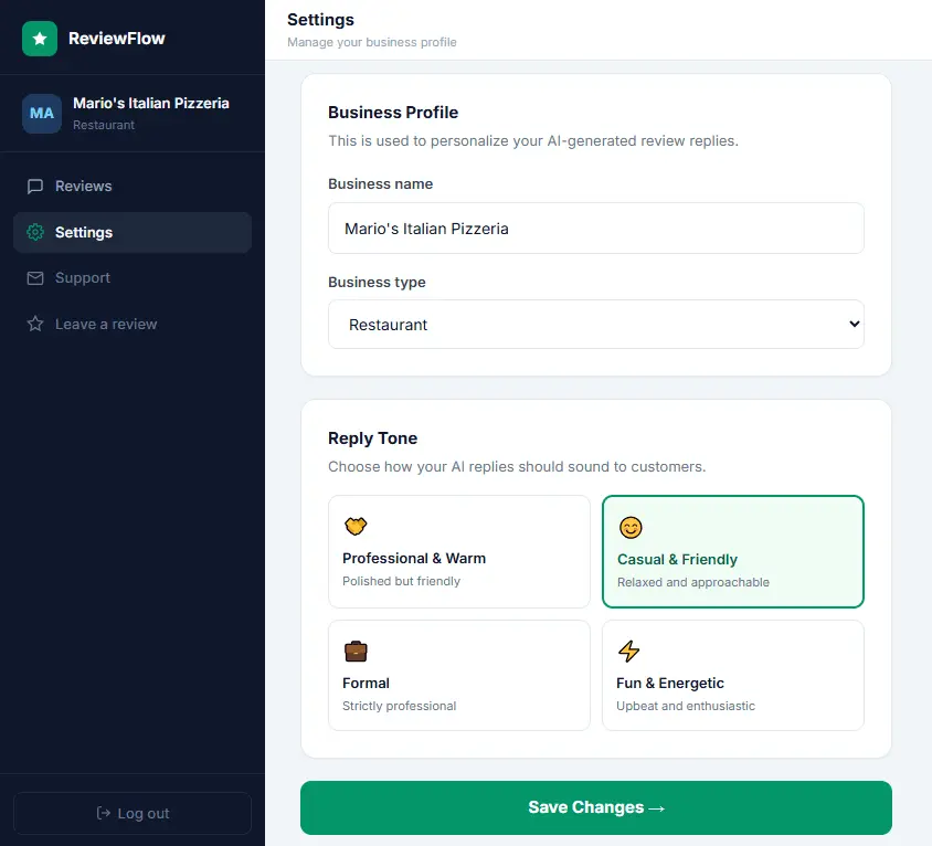Screenshot 5 of ReviewFlow
