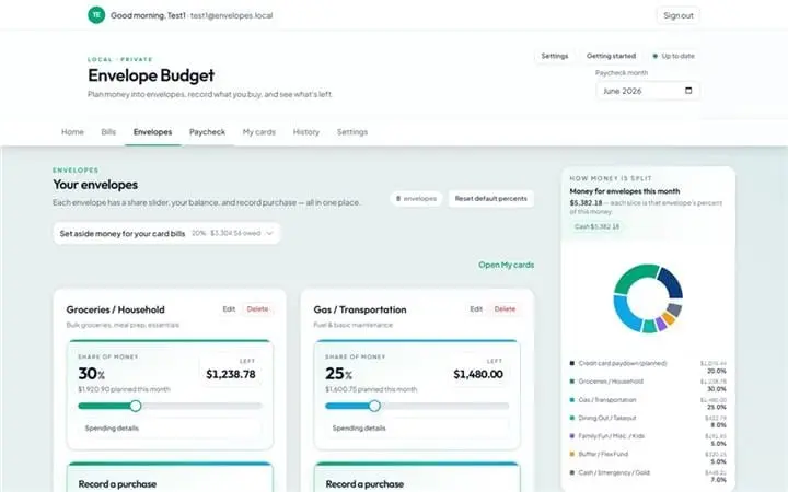 Screenshot 2 of Envelope Budget: Paycheck Planner