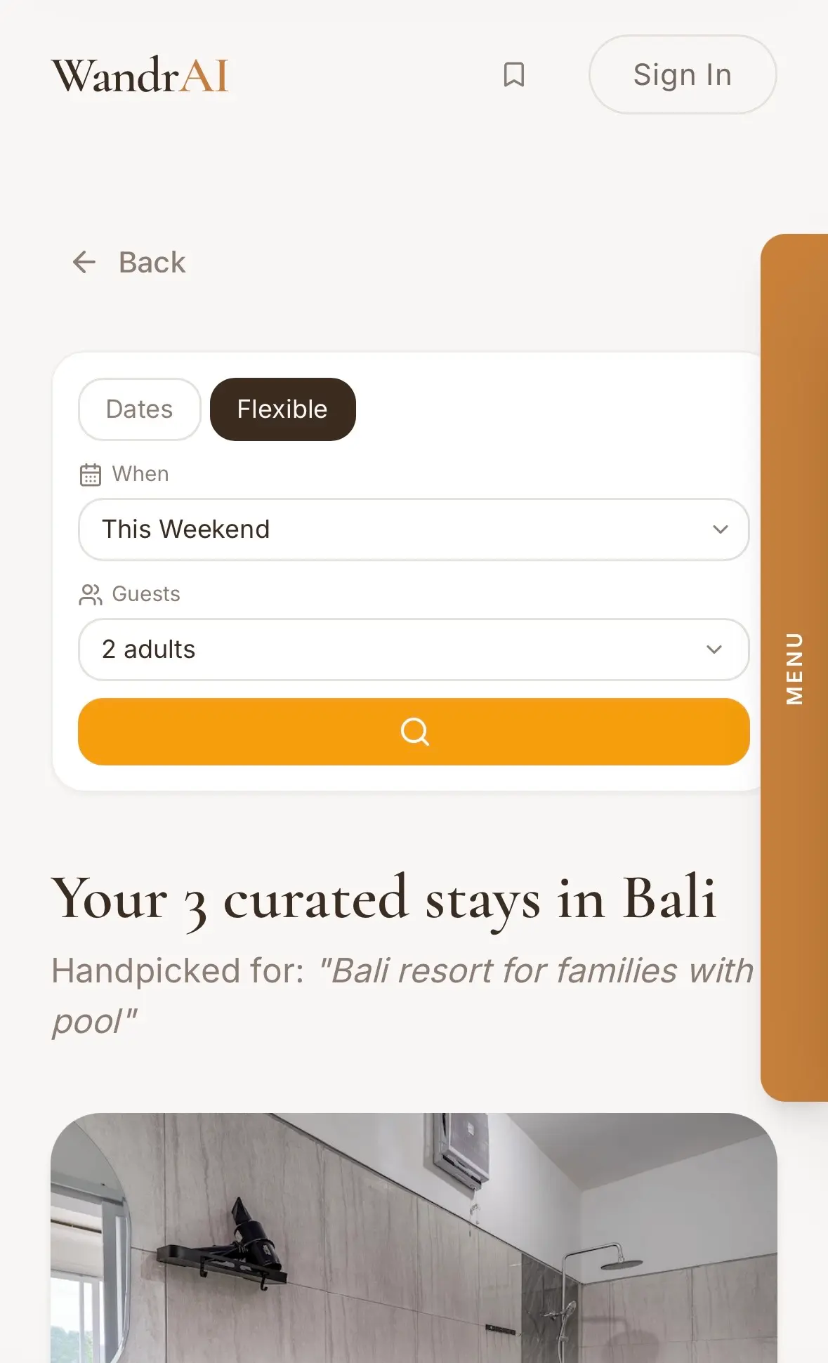 Screenshot 1 of WandrAI
