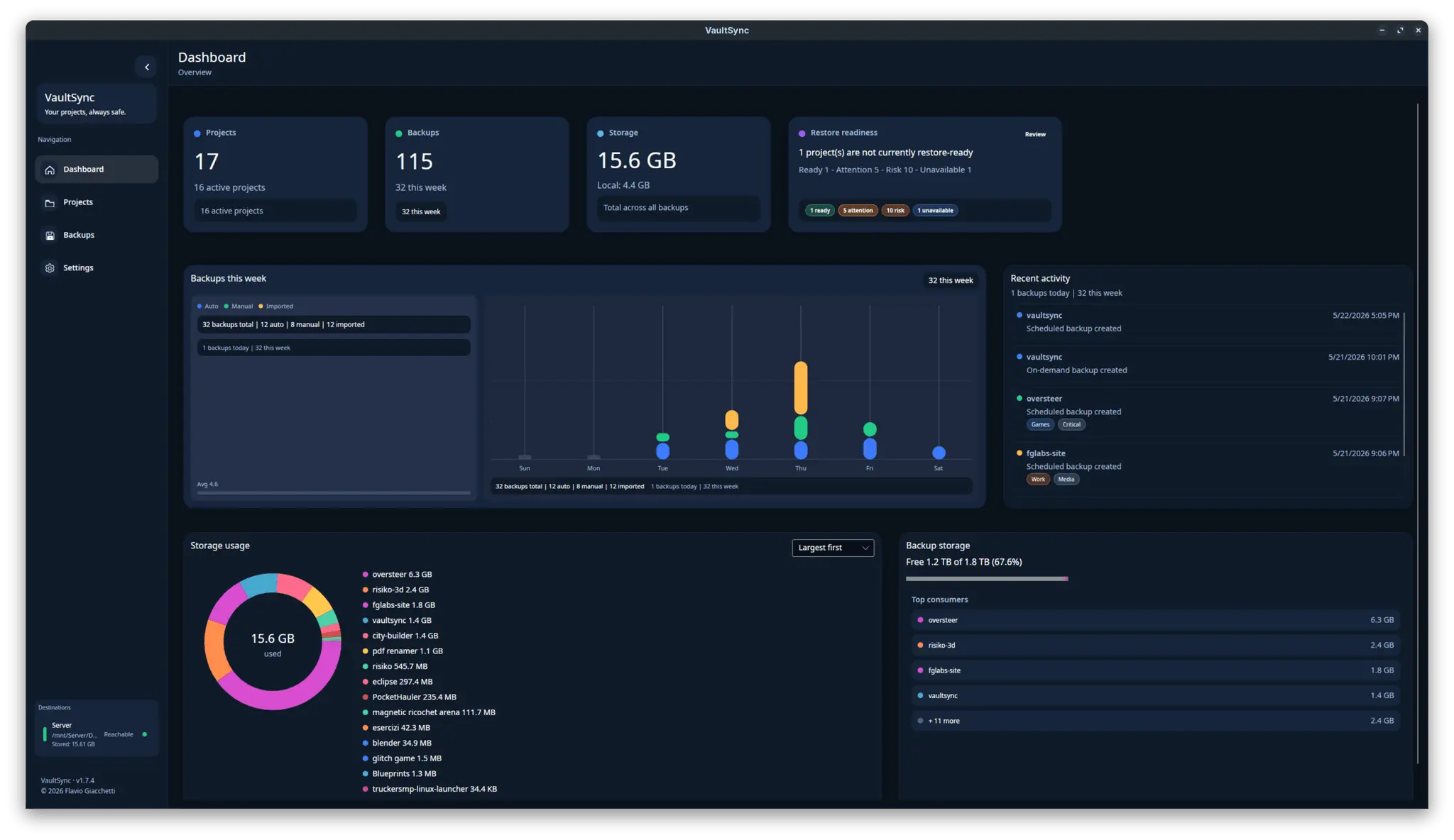 Screenshot 1 of VaultSync