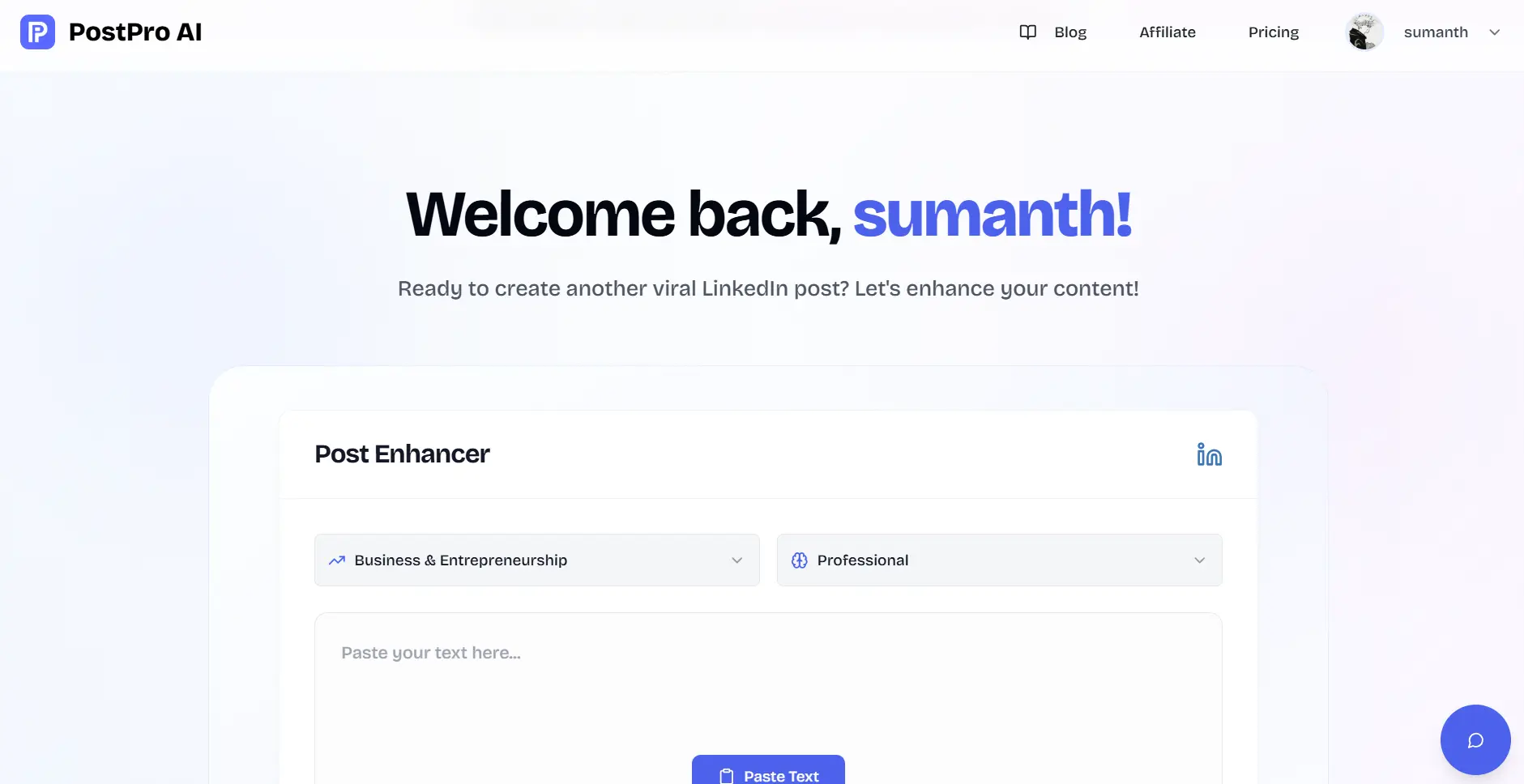 Screenshot 1 of PostPro AI