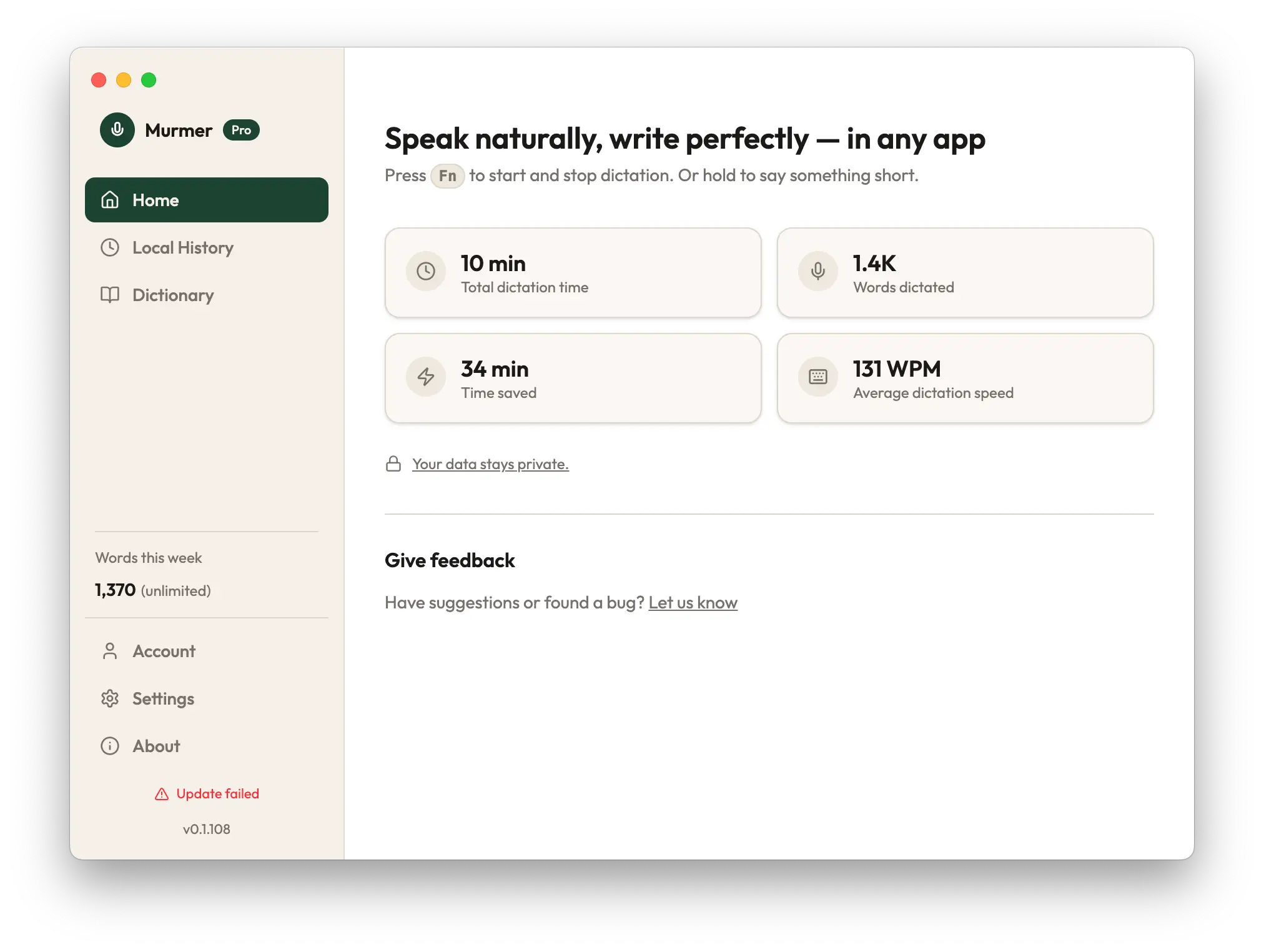 Screenshot 1 of Murmer