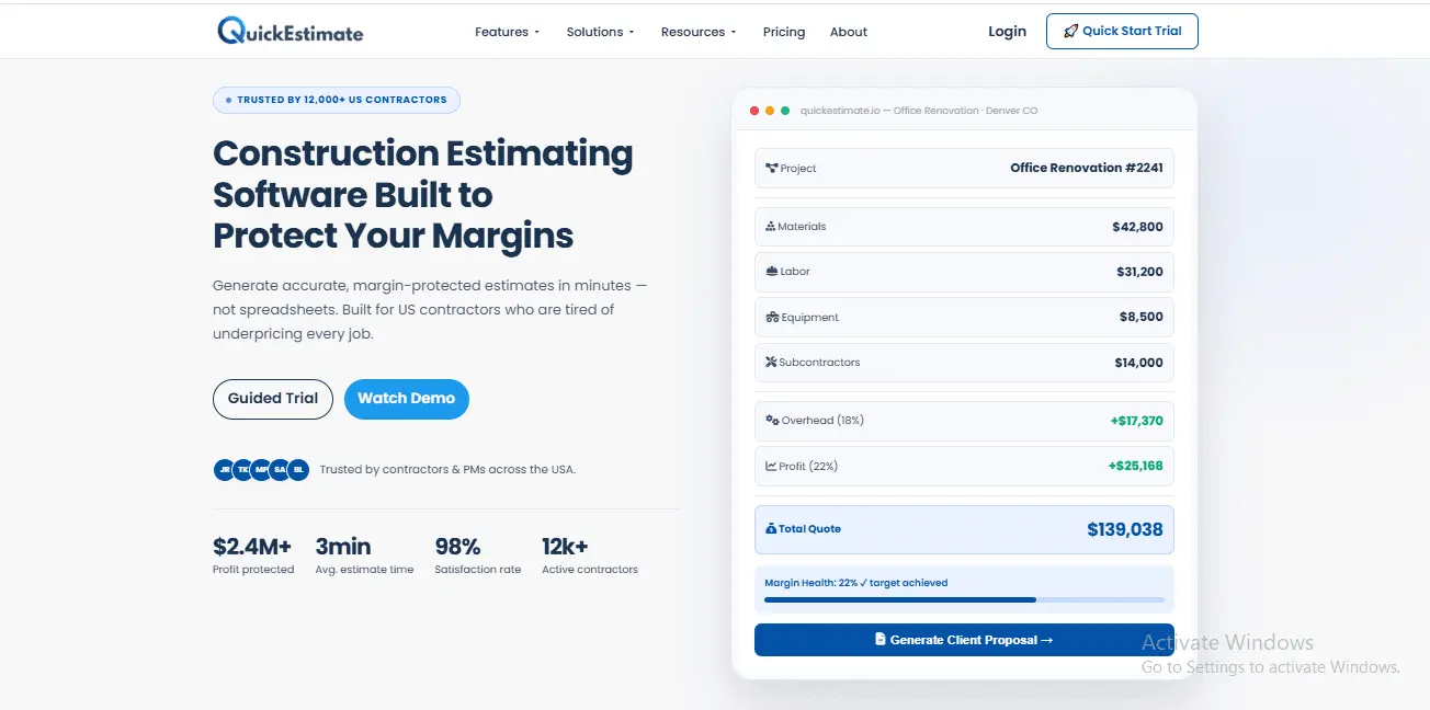 Screenshot 2 of QuickEstimate