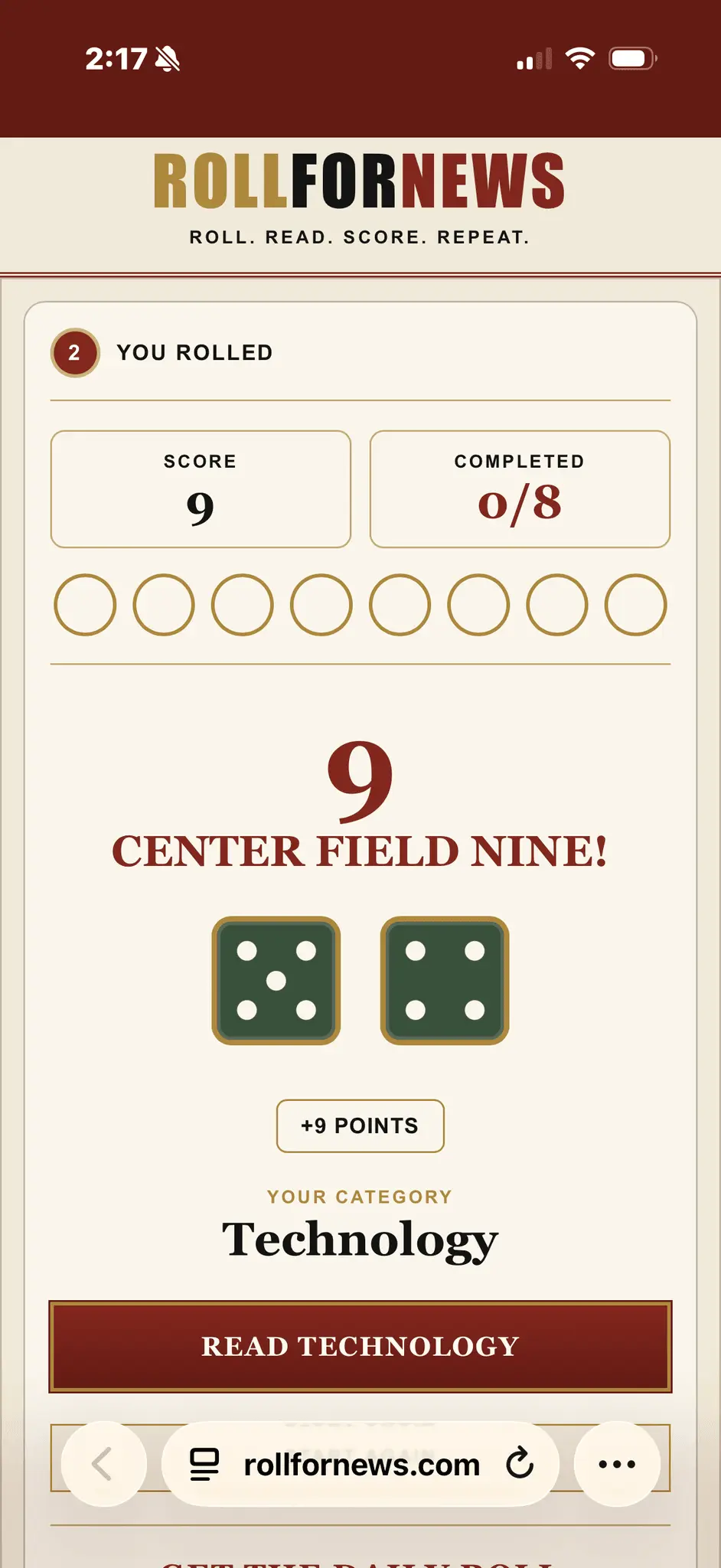 Screenshot 2 of ROLLFORNEWS