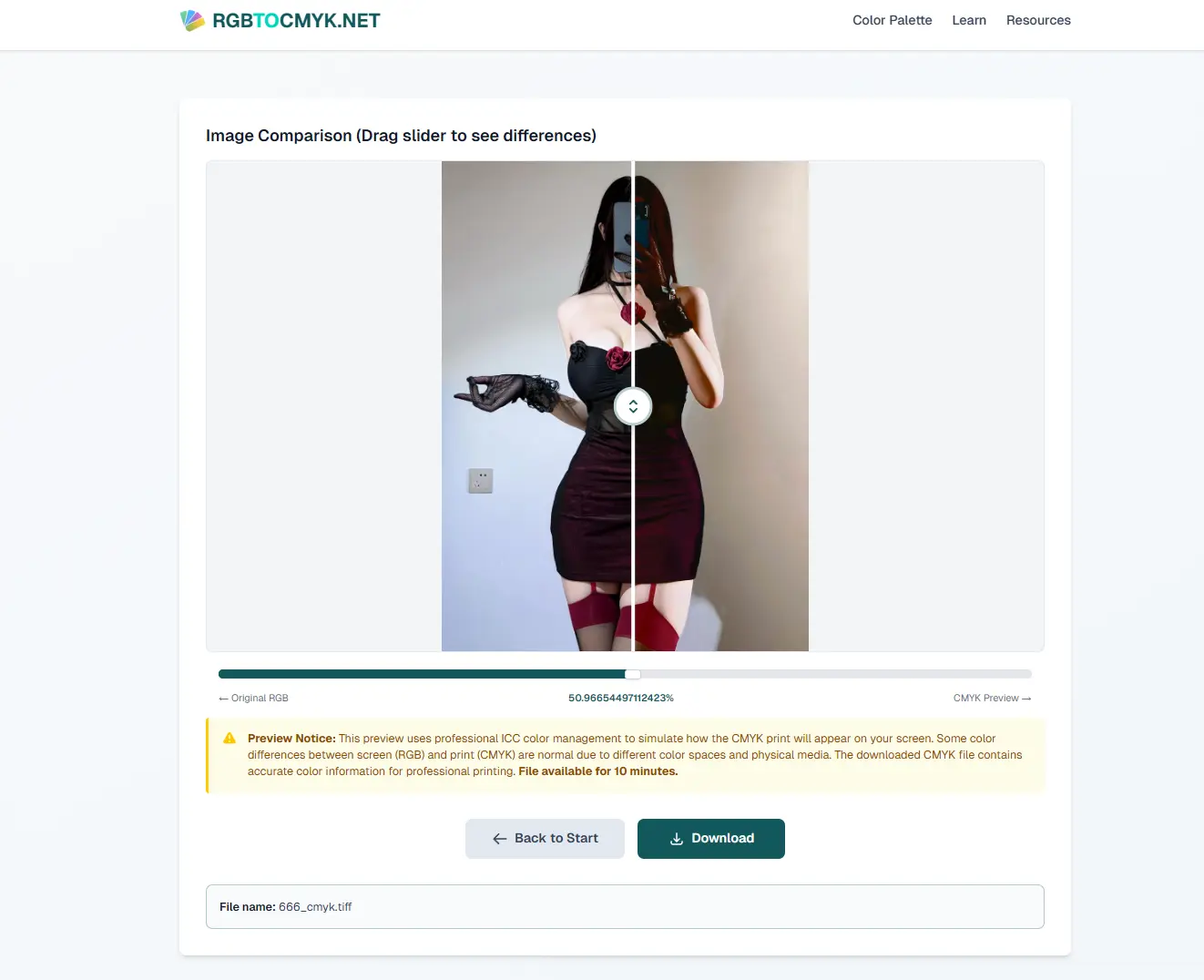 Screenshot 2 of RGB to CMYK Converter