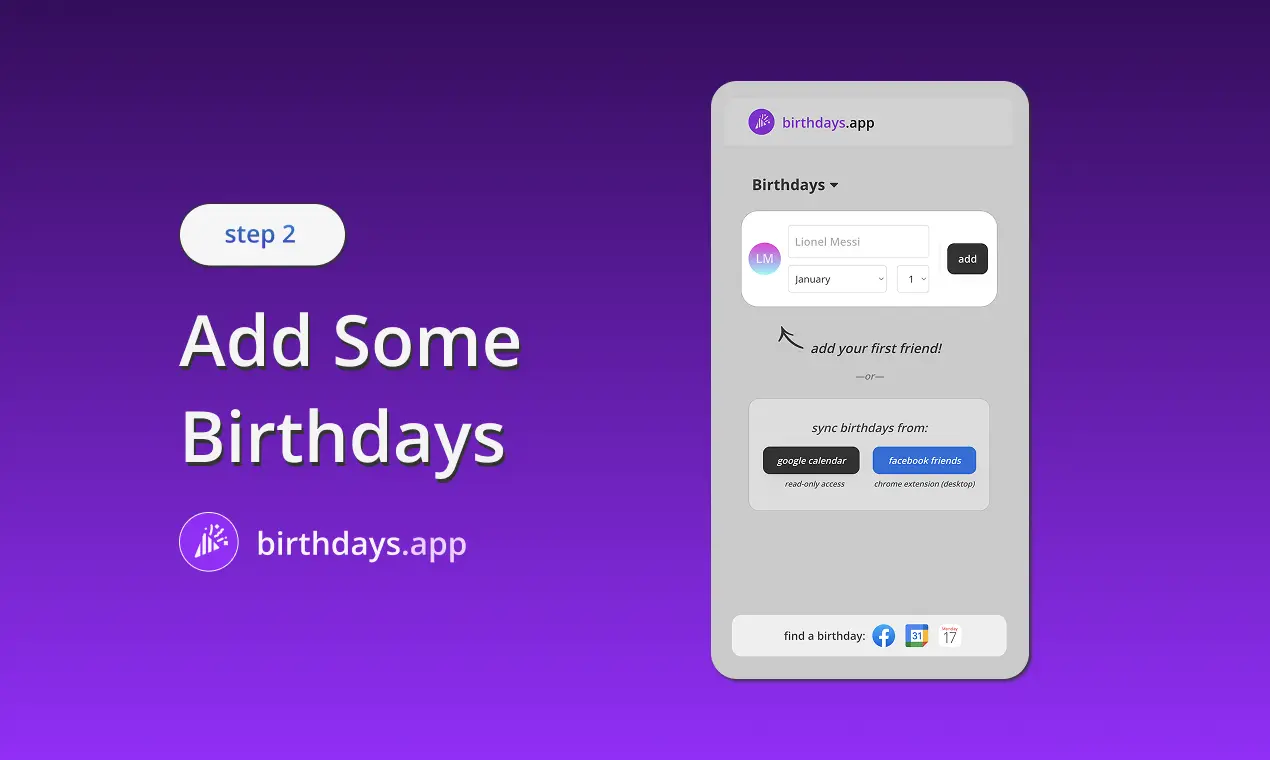 Screenshot 3 of birthdays.app
