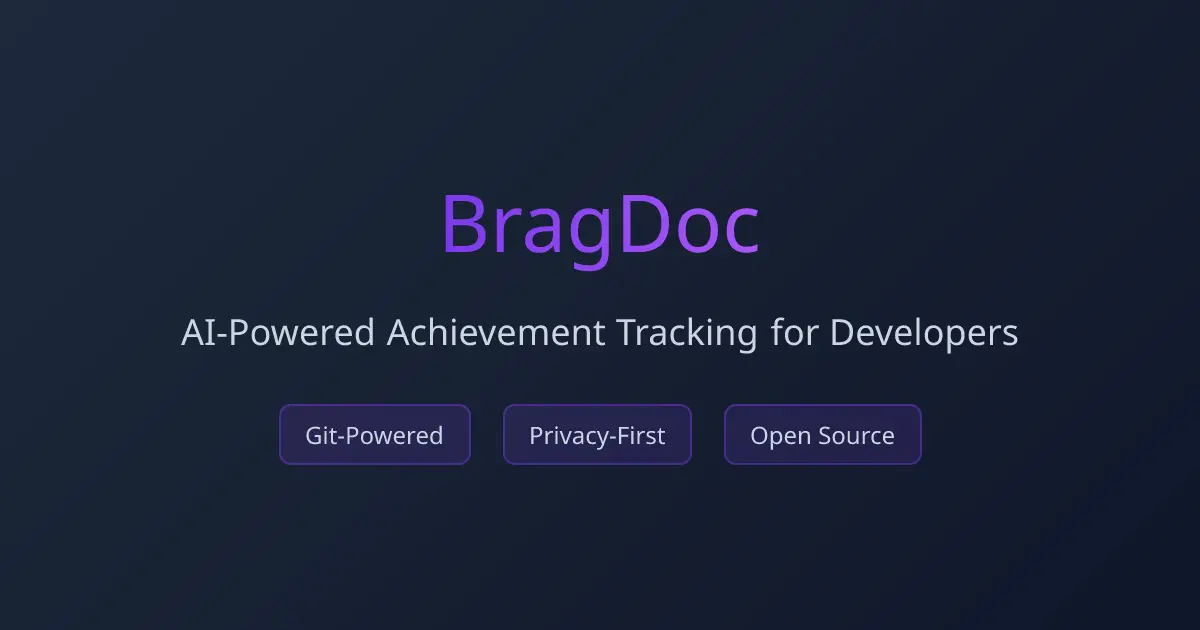 Screenshot 1 of BragDoc