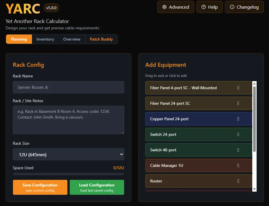 Screenshot 4 of YARC — Yet Another Rack Calculator