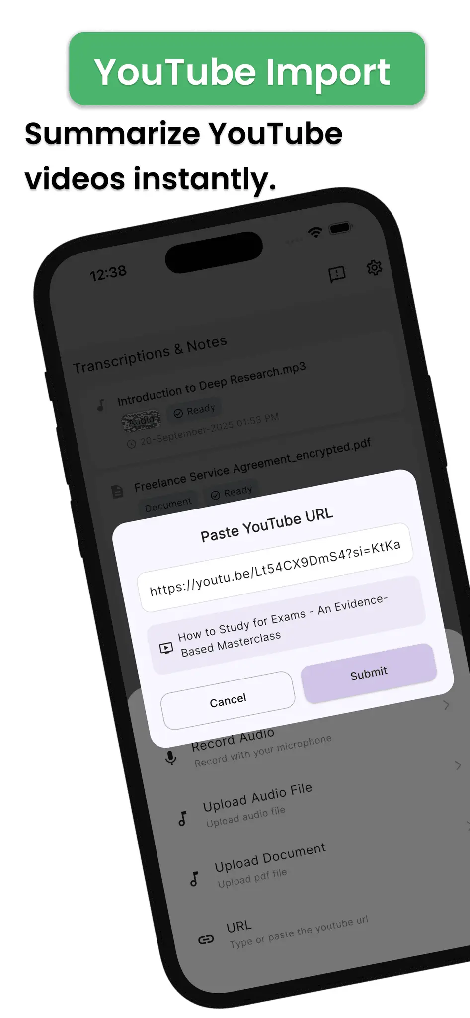 Screenshot 5 of Studr – AI Notetaker
