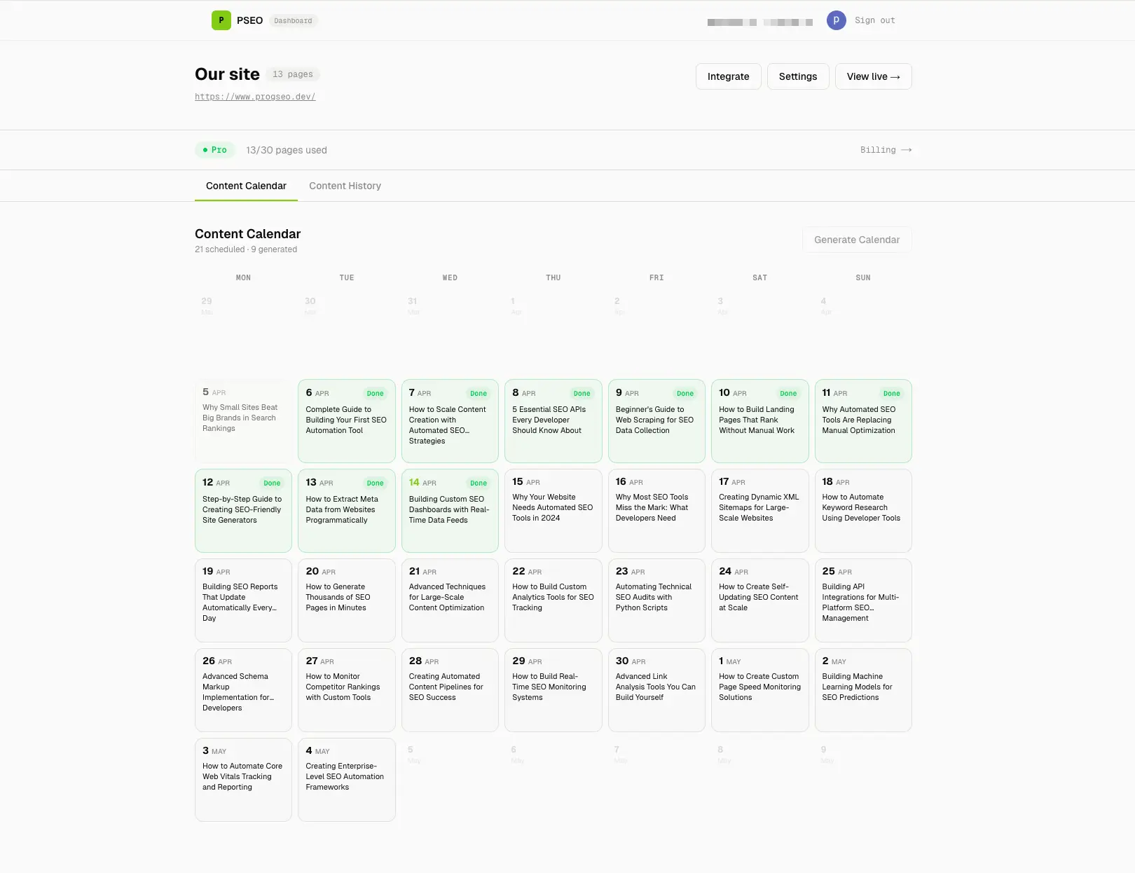 Screenshot 3 of ProgSEO.dev