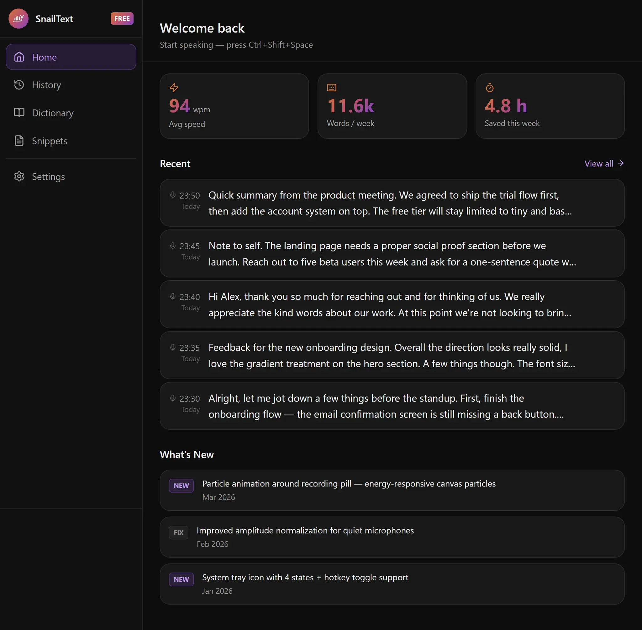 Screenshot 2 of SnailText