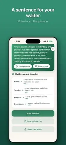 Screenshot 4 of SafeBite: AI Allergy Scanner