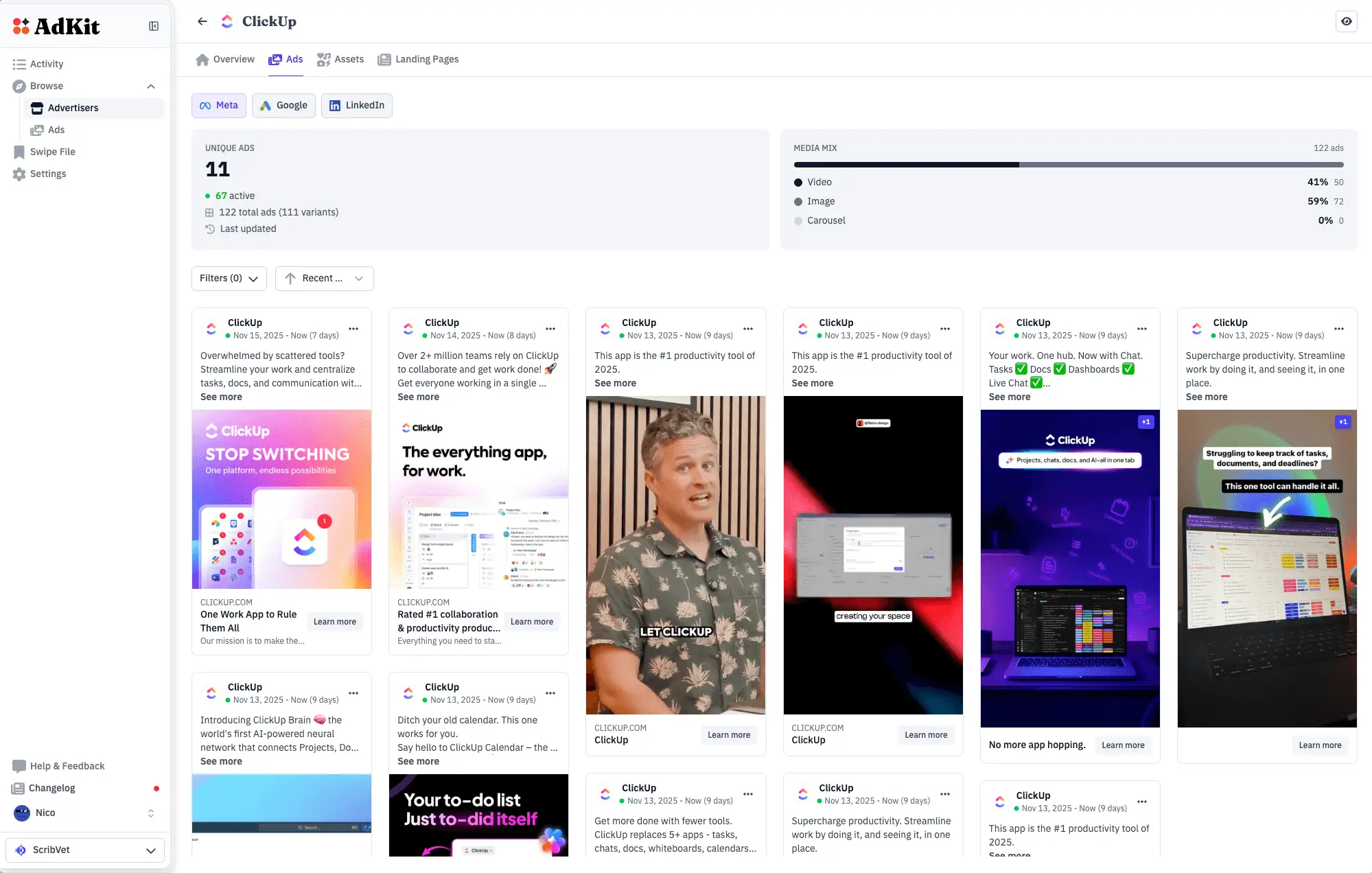 Screenshot 4 of AdKit - The Ad Library for SaaS & Mobile