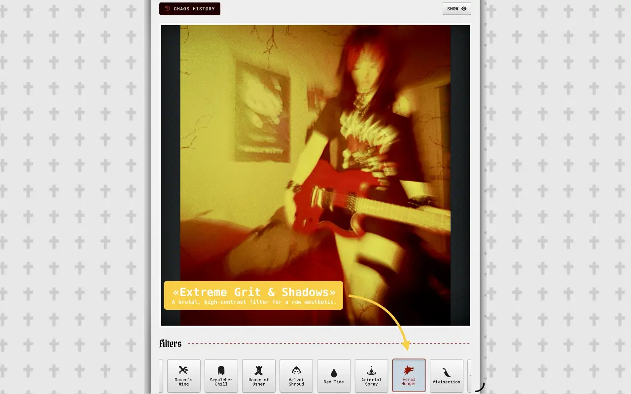 Screenshot 4 of RawVamp: Y2K Grunge Filters Photo Editor
