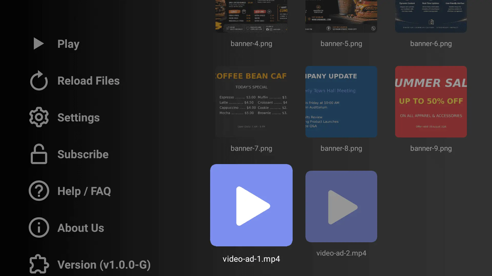 Screenshot 2 of Simple USB Signage