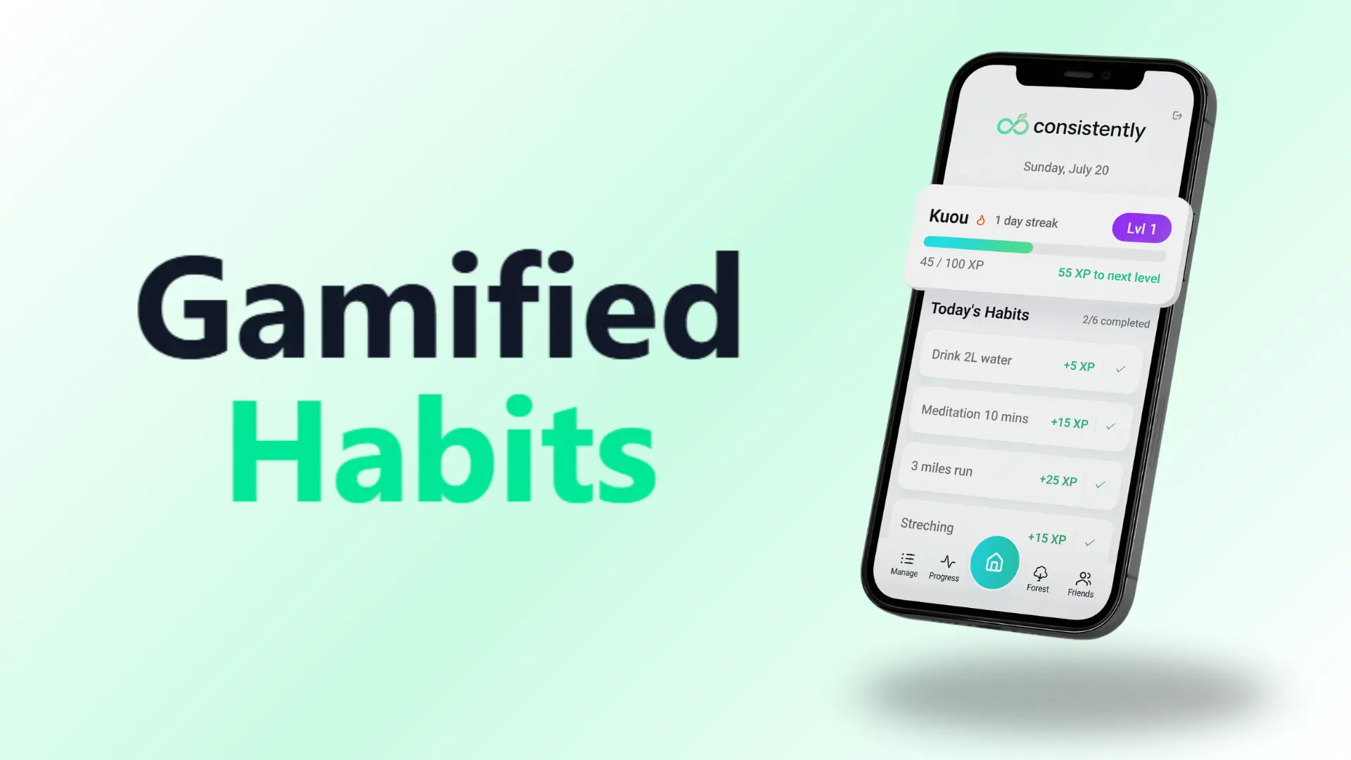 Screenshot 1 of Consistently - Habit Tracker