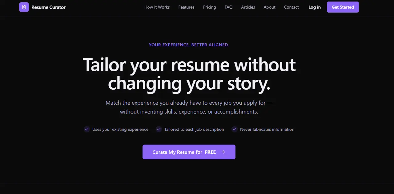 Screenshot 3 of Resume Curator
