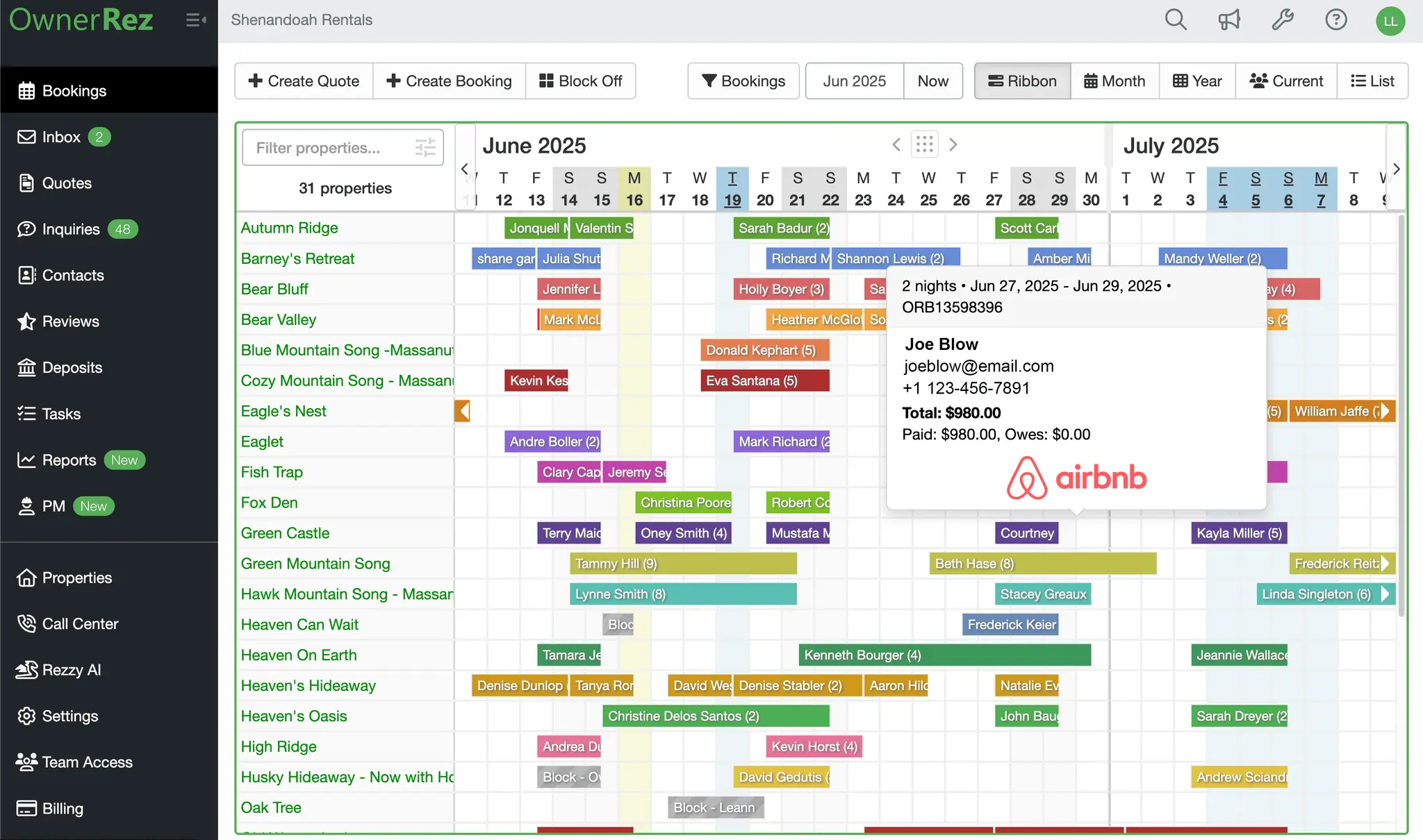 Screenshot 1 of OwnerRez