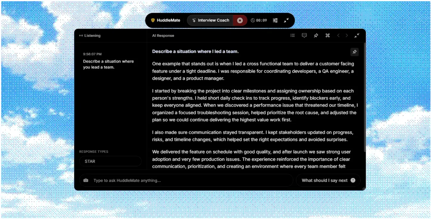 Screenshot 1 of HuddleMate