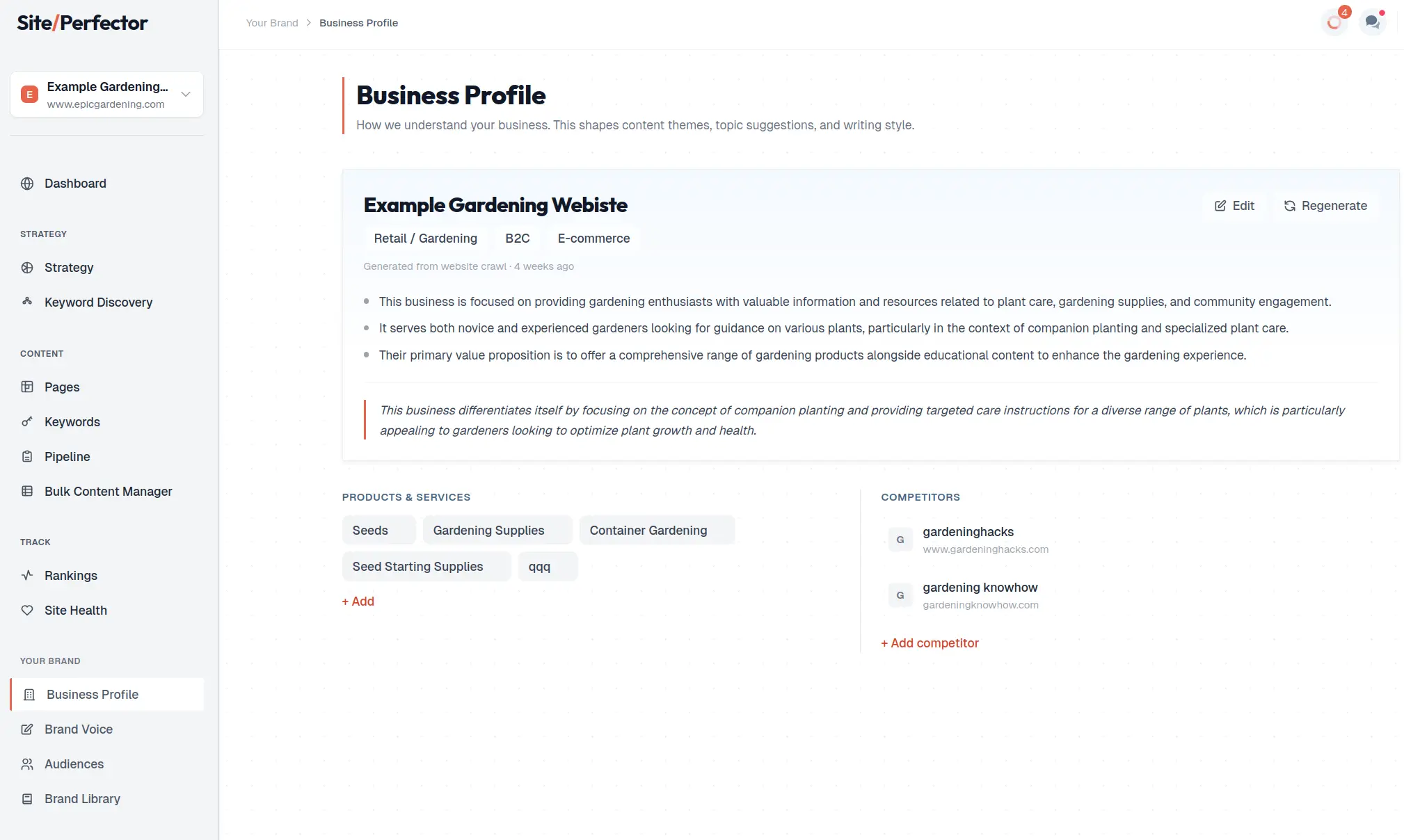 Screenshot 3 of SitePerfector