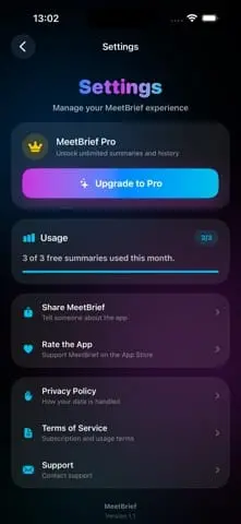 Screenshot 2 of MeetBrief
