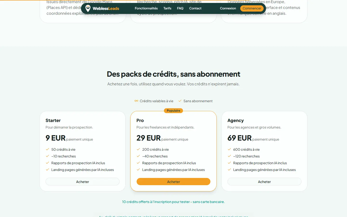 Screenshot 4 of WeblessLeads