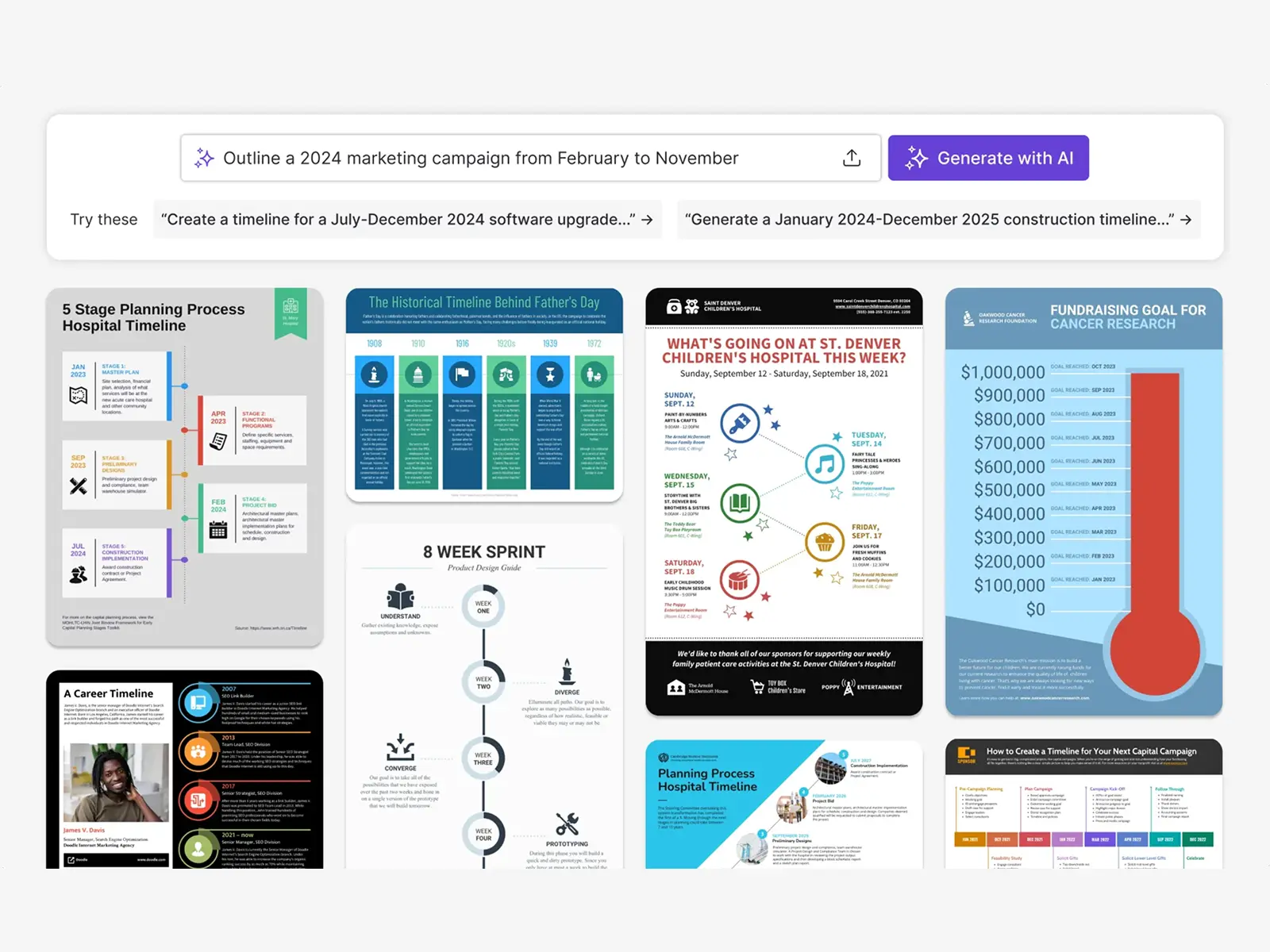 Screenshot 2 of AI Timeline Generator