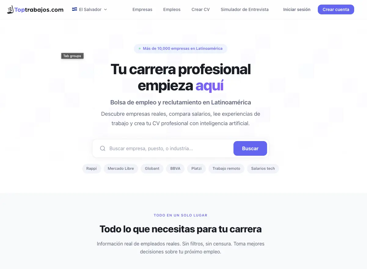 Screenshot 3 of Toptrabajos.com