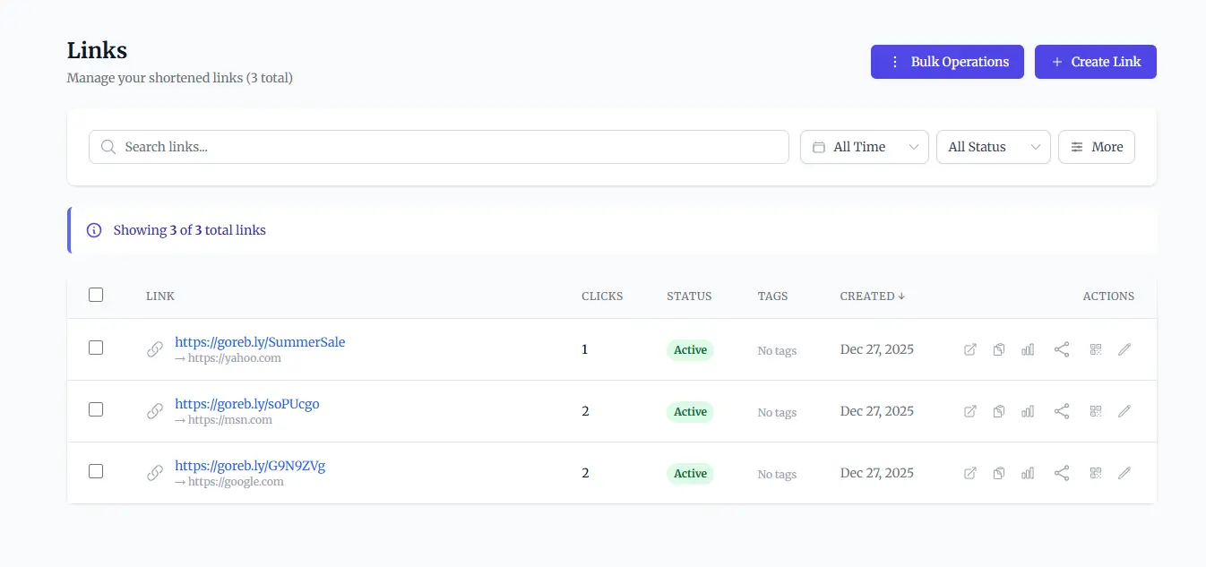 Screenshot 2 of Rebly - URL Shortener