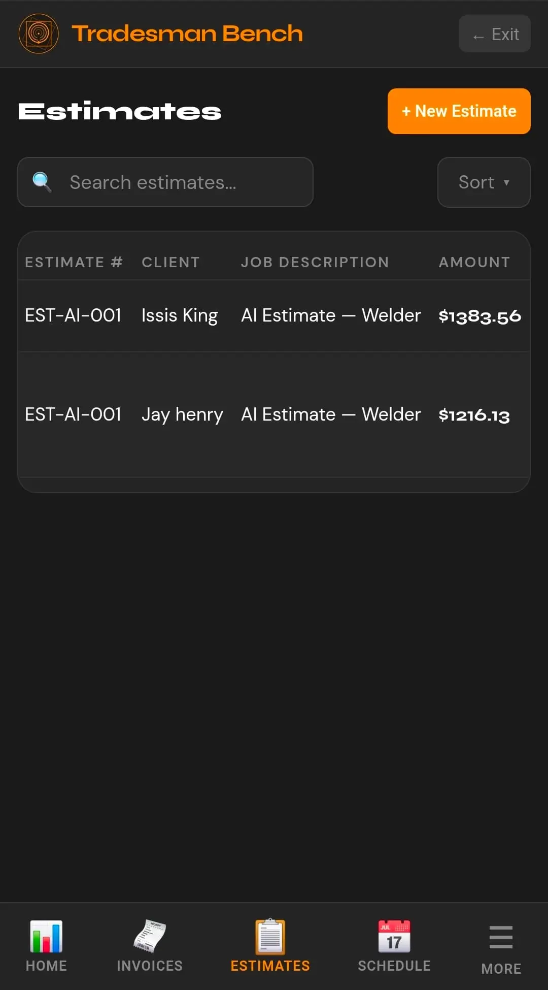 Screenshot 1 of Tradesman Bench