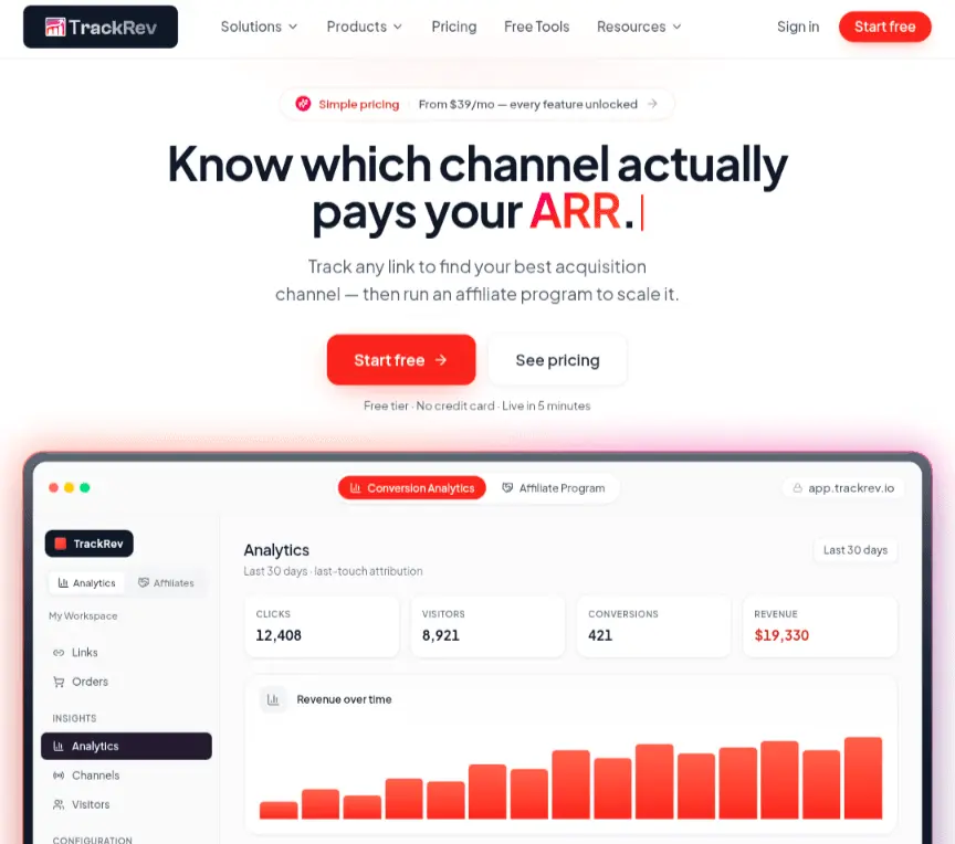Screenshot 1 of TrackRev