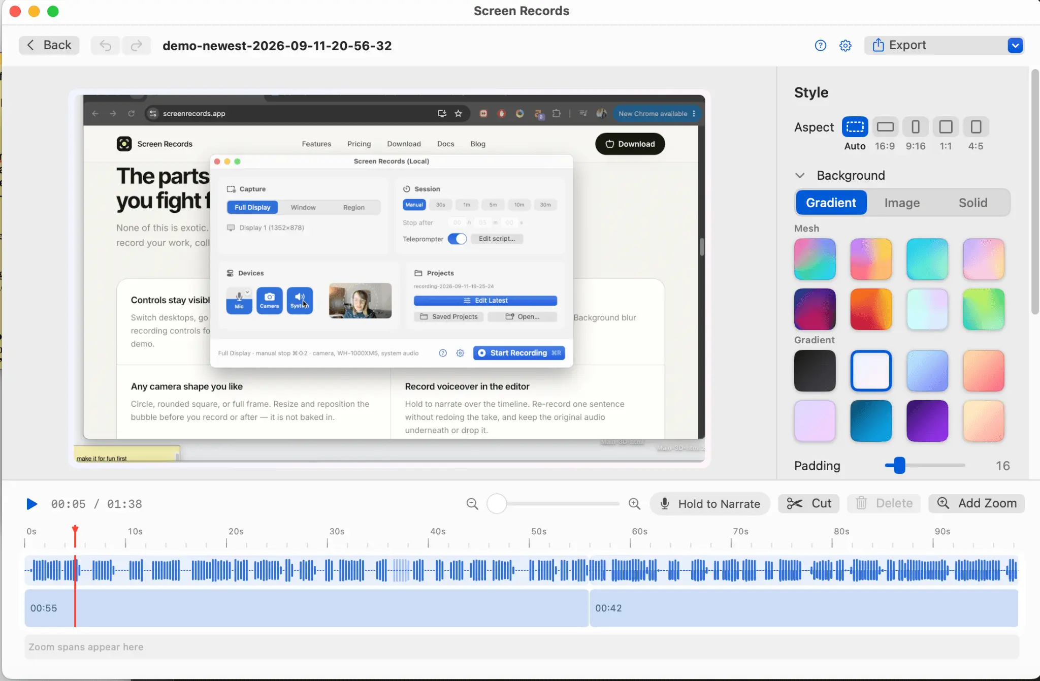 Screenshot 2 of Screen Records