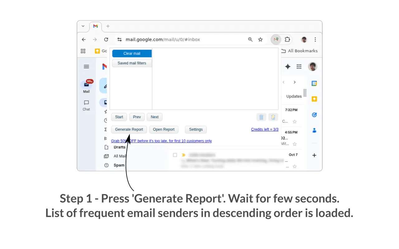 Screenshot 1 of Clear Mail for Gmail