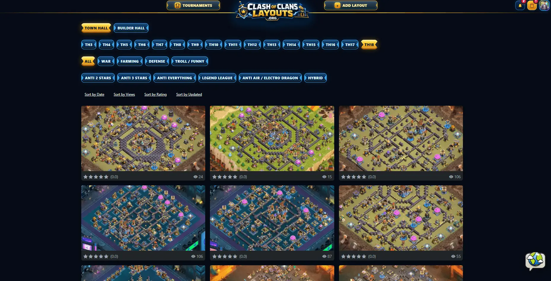 Screenshot 2 of Clash of Clans Layouts and Bases