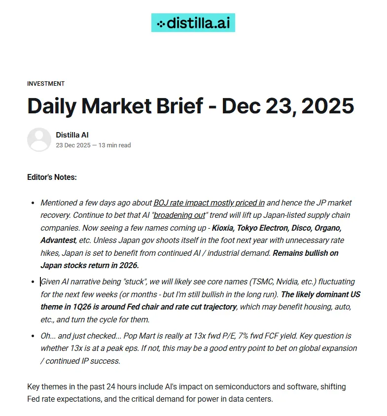 Screenshot 1 of Fundamental Signals Newsletter