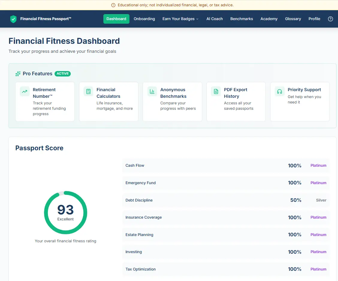 Screenshot 4 of Financial Fitness Passport